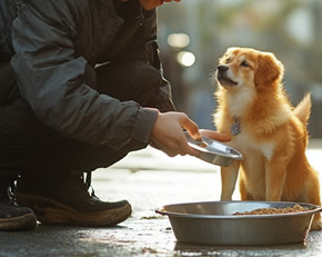 搬運大包飼料至園區